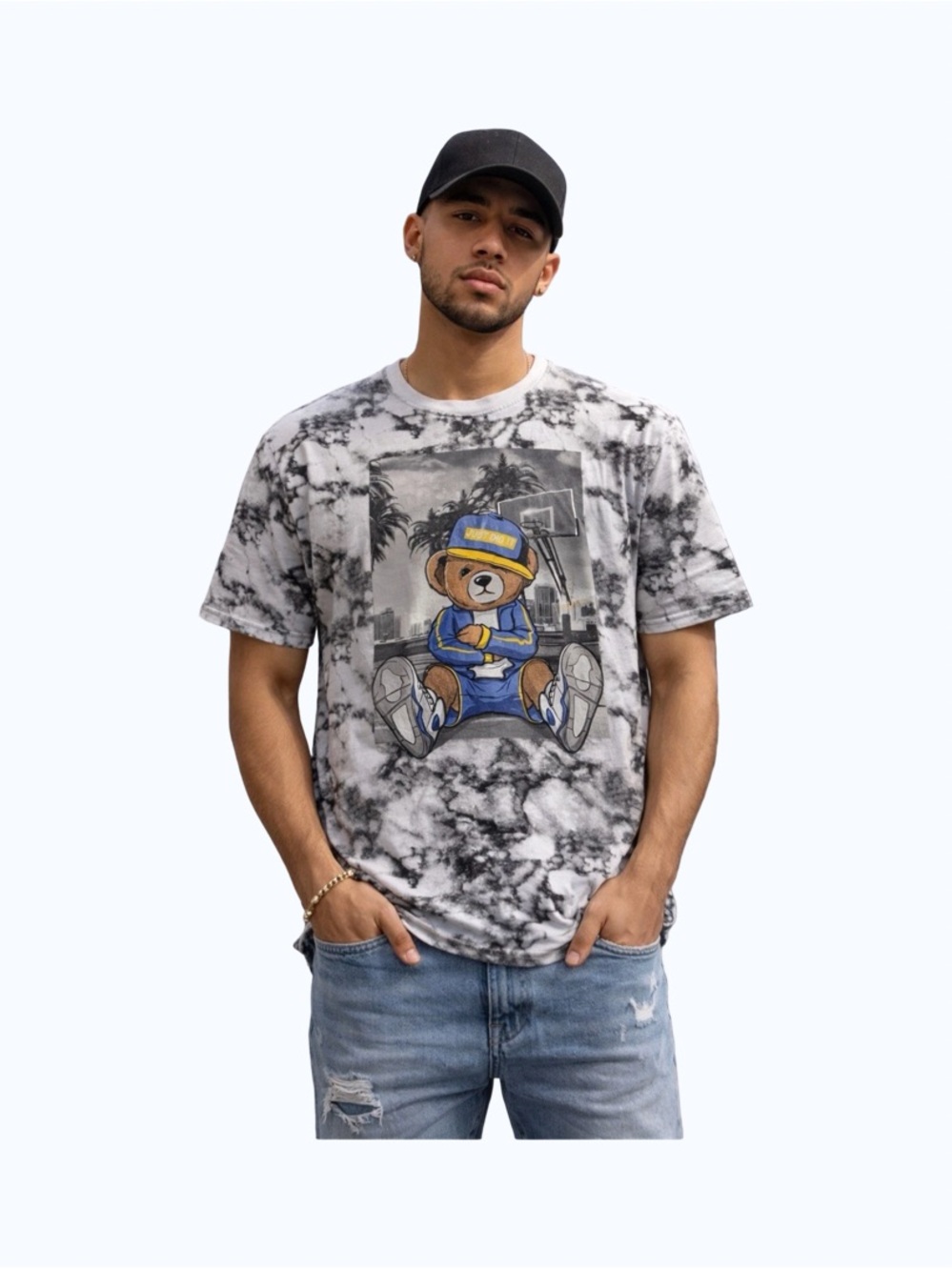 Back to school Launder Bailey Apparel UCLA Teddy bear "JUST DID IT" T-shirt XL